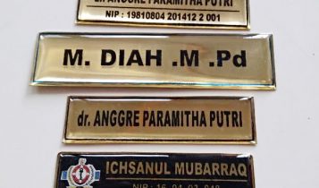  Sablon  Nama  Dada Nametage Murah Cv Serba Indah Banda Aceh