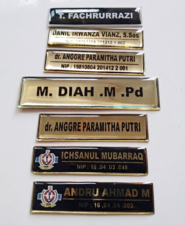  Sablon  Nama  Dada Nametage Murah Cv Serba Indah Banda Aceh